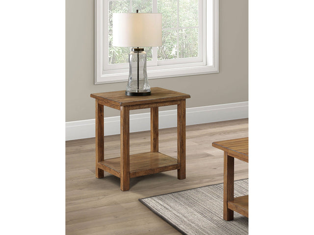Payne Distressed Brown End Table - Ornate Home