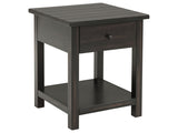 Payne Distressed Java 1-drawer End Table - Ornate Home