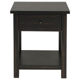 Payne Distressed Java 1-drawer End Table - Ornate Home