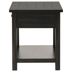 Payne Distressed Java 1-drawer End Table - Ornate Home