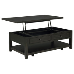 Payne Distressed Java 48-inch Mobile Lift Top Coffee Table - Ornate Home