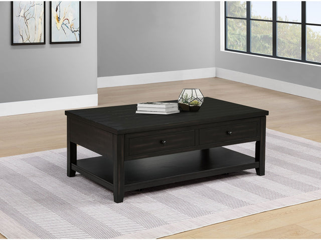 Payne Distressed Java 48-inch Mobile Lift Top Coffee Table - Ornate Home
