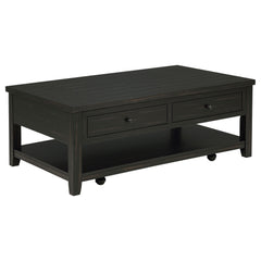 Payne Distressed Java 48-inch Mobile Lift Top Coffee Table - Ornate Home