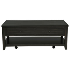 Payne Distressed Java 48-inch Mobile Lift Top Coffee Table - Ornate Home