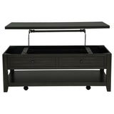 Payne Distressed Java 48-inch Mobile Lift Top Coffee Table - Ornate Home