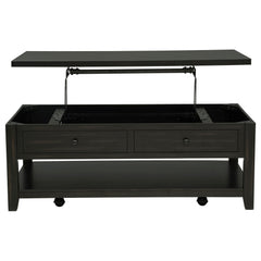 Payne Distressed Java 48-inch Mobile Lift Top Coffee Table - Ornate Home