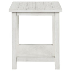 Payne Distressed White 3-piece Coffee and End Table Set - Ornate Home