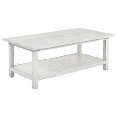 Payne Distressed White 3-piece Coffee and End Table Set - Ornate Home
