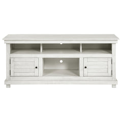Payne Distressed White 60" TV Stand - Ornate Home