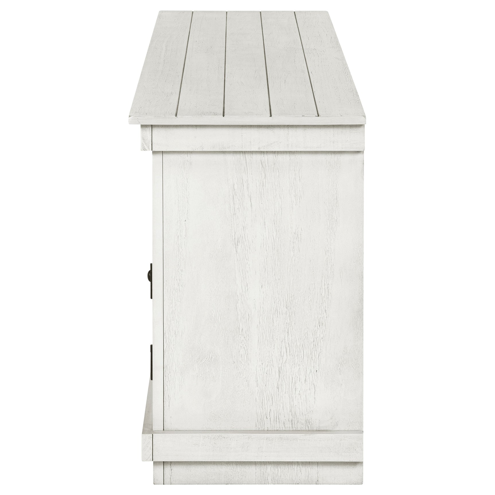 Payne Distressed White 60" TV Stand - Ornate Home