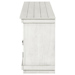 Payne Distressed White 60" TV Stand - Ornate Home