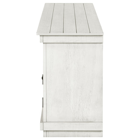 Payne Distressed White 60" TV Stand - Ornate Home