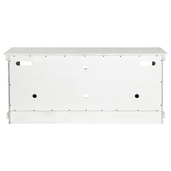 Payne Distressed White 60" TV Stand - Ornate Home