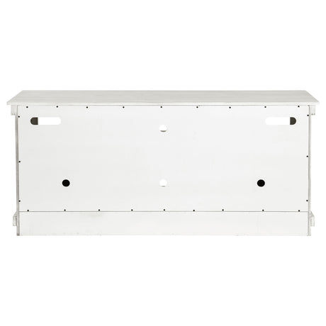 Payne Distressed White 60" TV Stand - Ornate Home