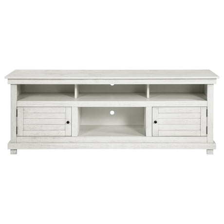 Payne Distressed White 70" TV Stand - Ornate Home