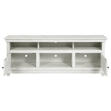 Payne Distressed White 70" TV Stand - Ornate Home