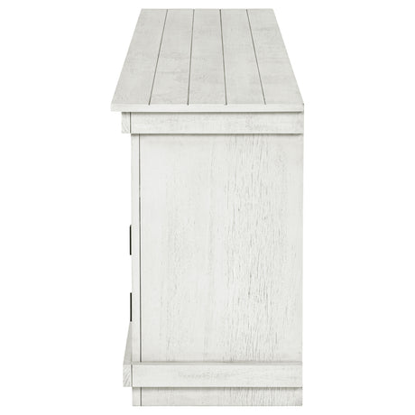 Payne Distressed White 70" TV Stand - Ornate Home