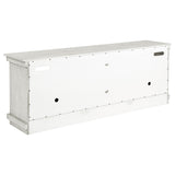 Payne Distressed White 70" TV Stand - Ornate Home