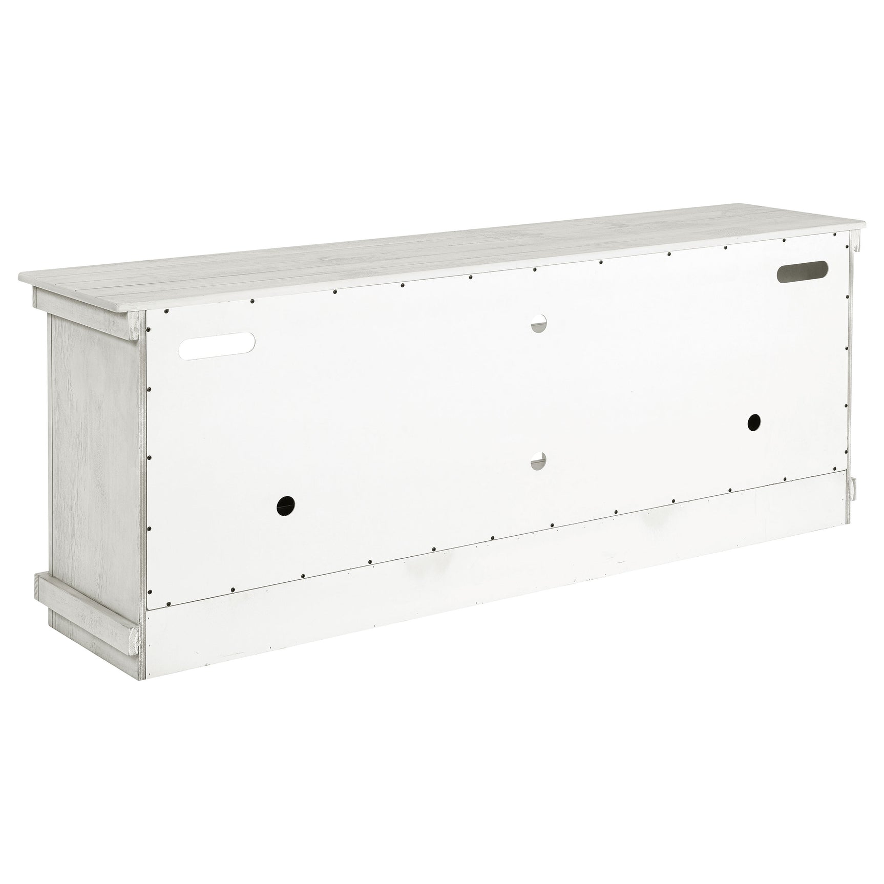Payne Distressed White 70" TV Stand - Ornate Home