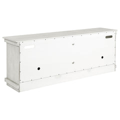 Payne Distressed White 70" TV Stand - Ornate Home