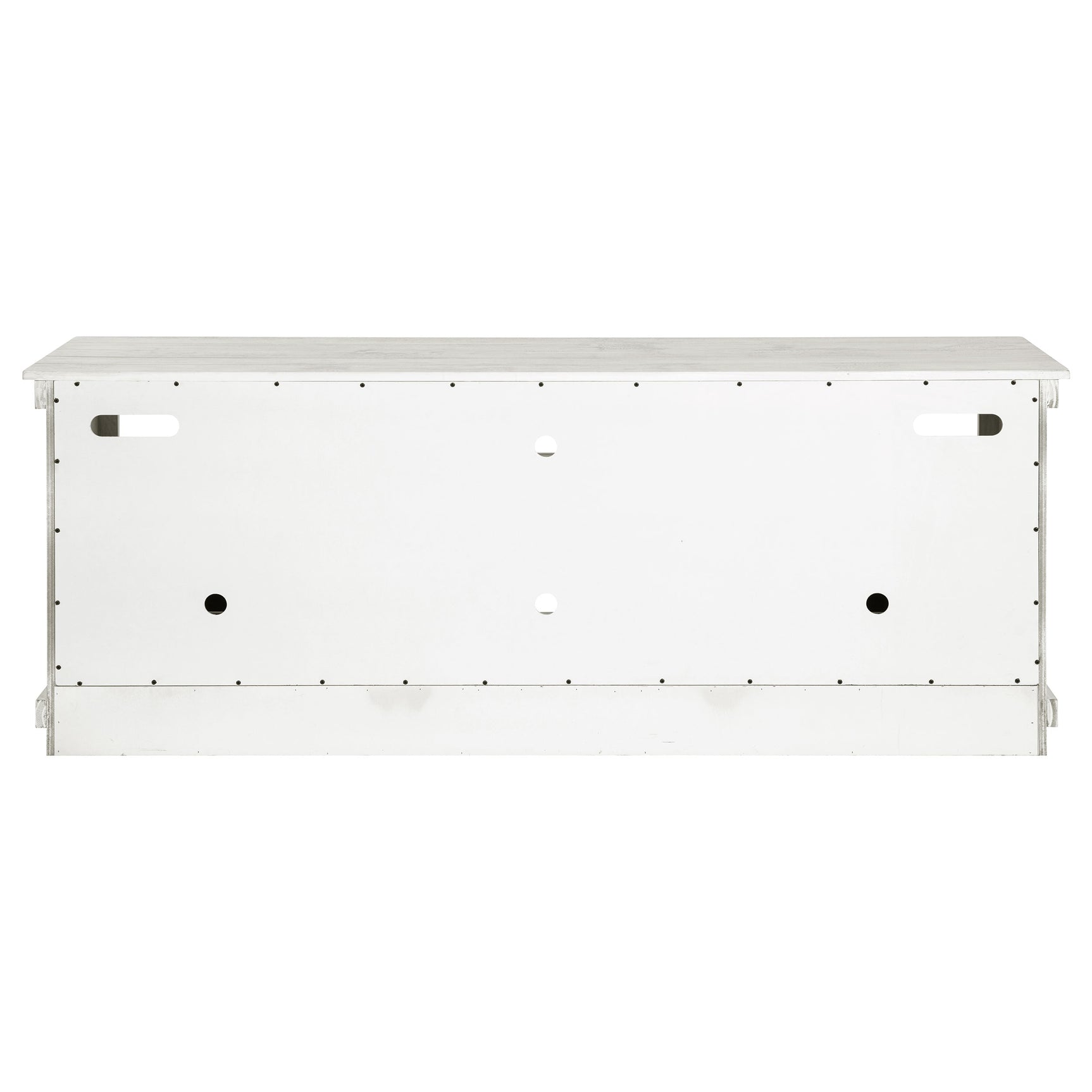 Payne Distressed White 70" TV Stand - Ornate Home