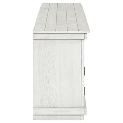 Payne Distressed White 70" TV Stand - Ornate Home