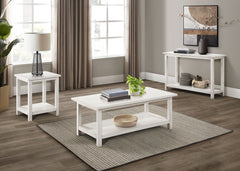 Payne Distressed White Coffee Table - Ornate Home