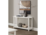 Payne Distressed White Console Table - Ornate Home