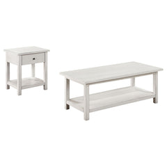 Payne White 2-piece Coffee and 1-drawer End Table Set - Ornate Home