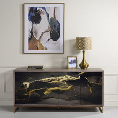 Payo Blue Console Cabinet - Ornate Home