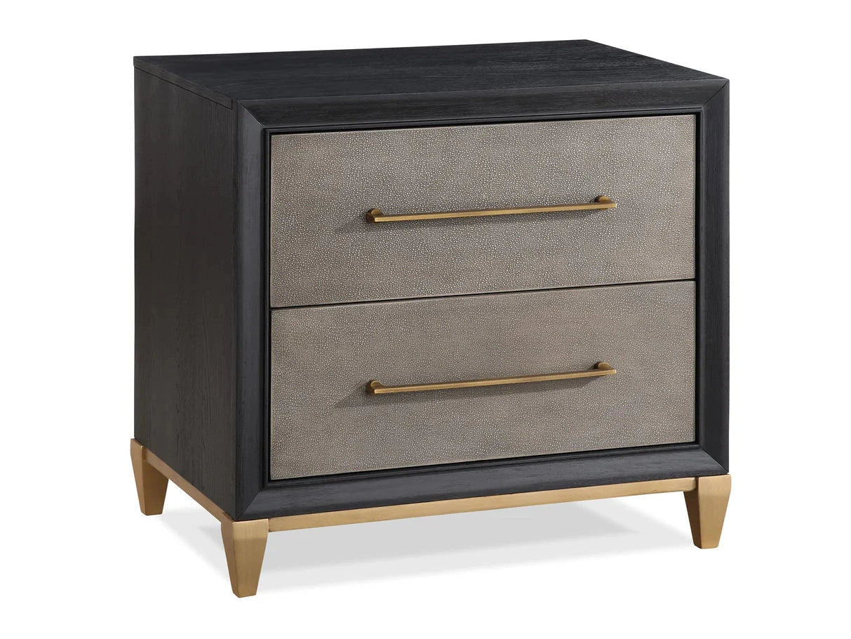 Payson Black/Brow Nightstand - Ornate Home