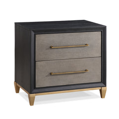 Payson Black/Brown Upholstered Panel Bedroom Set - Ornate Home
