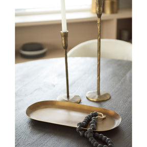 Payson Brass Aluminum Candle Tray - Ornate Home