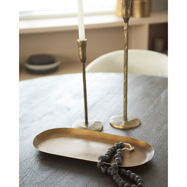 Payson Brass Aluminum Candle Tray - Ornate Home