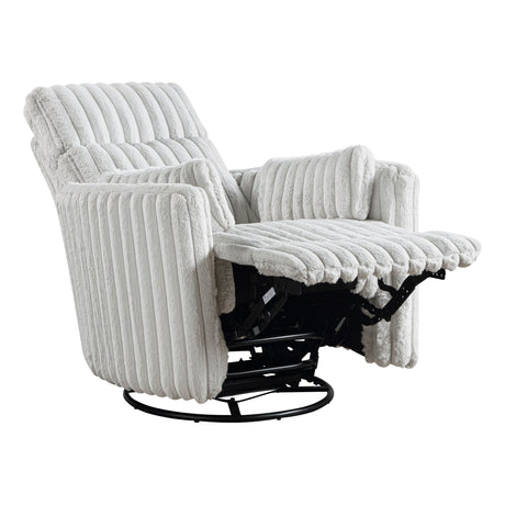 Payton Beige Swivel Glider Reclining Chair - Ornate Home