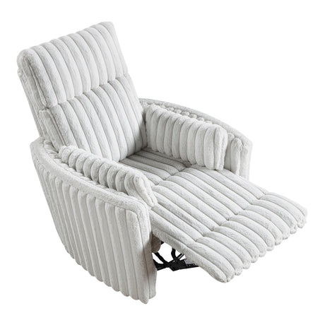 Payton Beige Swivel Glider Reclining Chair - Ornate Home
