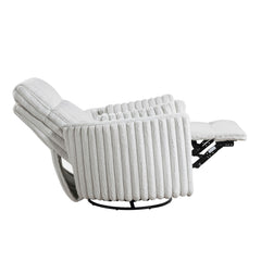 Payton Beige Swivel Glider Reclining Chair - Ornate Home