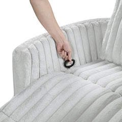 Payton Beige Swivel Glider Reclining Chair - Ornate Home