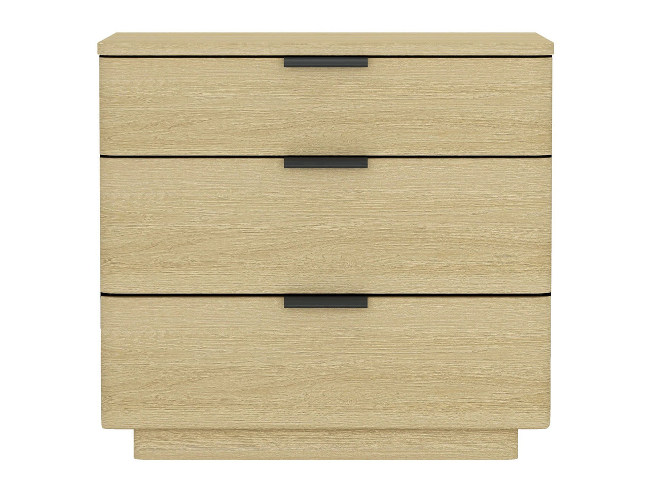 Payton Nightstand in Natural Oak and Black - Ornate Home