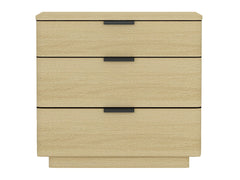 Payton Nightstand in Natural Oak and Black - Ornate Home