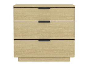 Payton Nightstand in Natural Oak and Black - Ornate Home