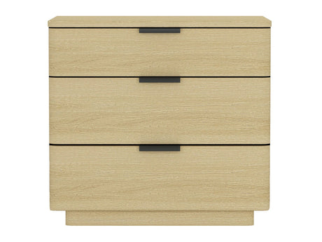 Payton Nightstand in Natural Oak and Black - Ornate Home