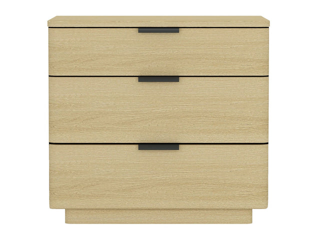 Payton Nightstand in Natural Oak and Black - Ornate Home