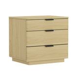 Payton Nightstand in Natural Oak and Black - Ornate Home
