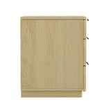 Payton Nightstand in Natural Oak and Black (set of 2) - Ornate Home