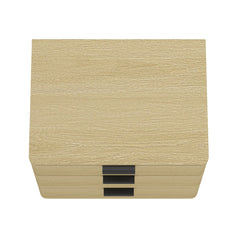 Payton Nightstand in Natural Oak and Black (set of 2) - Ornate Home