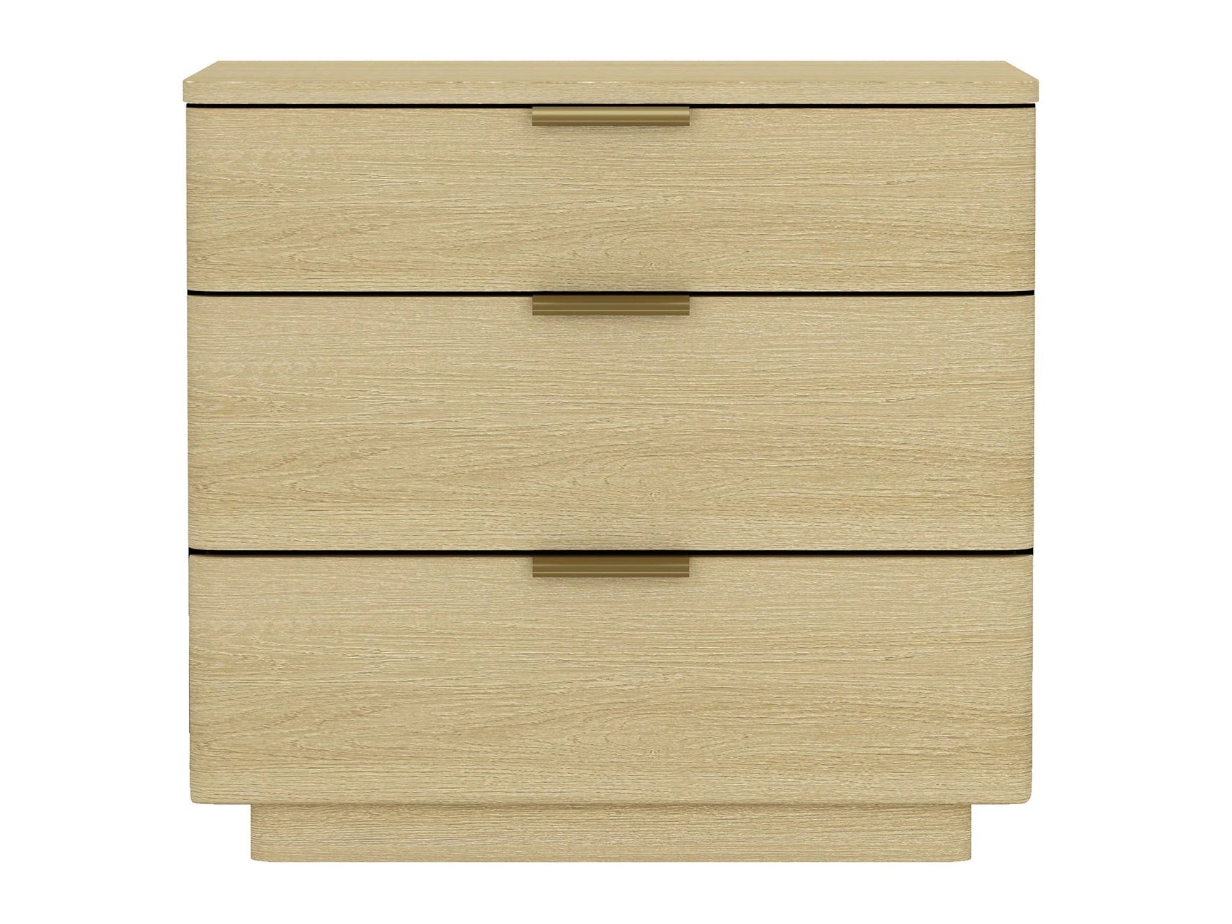 Payton Nightstand in Natural Oak and Gold - Ornate Home