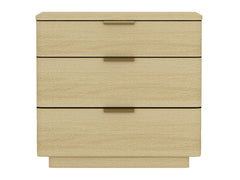 Payton Nightstand in Natural Oak and Gold - Ornate Home
