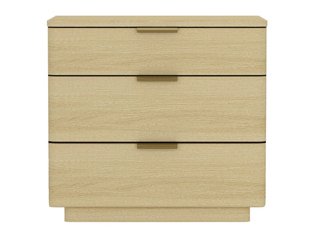 Payton Nightstand in Natural Oak and Gold - Ornate Home