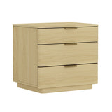 Payton Nightstand in Natural Oak and Gold - Ornate Home